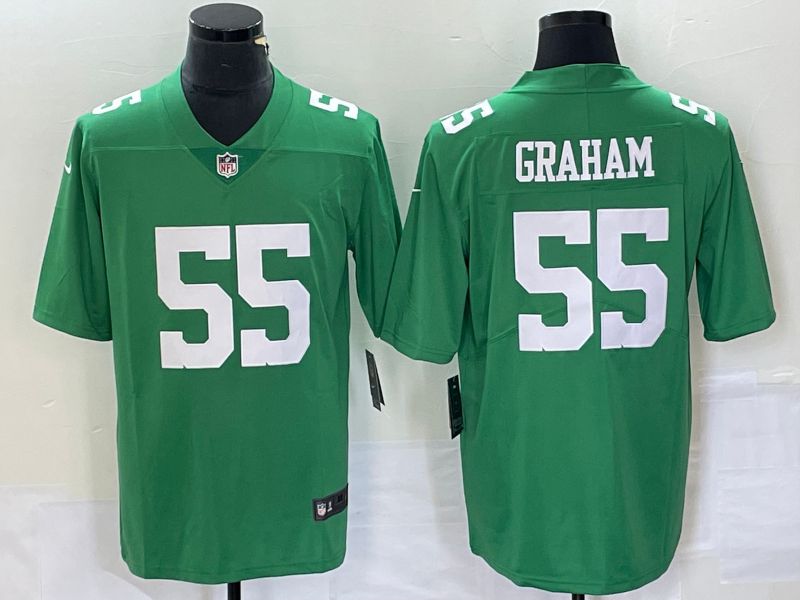 Men Philadelphia Eagles #55 Graham Green 2023 Nike Vapor Limited NFL Jersey style 11